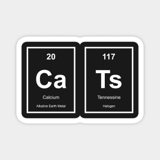 Cats Periodic Table Dark Magnet