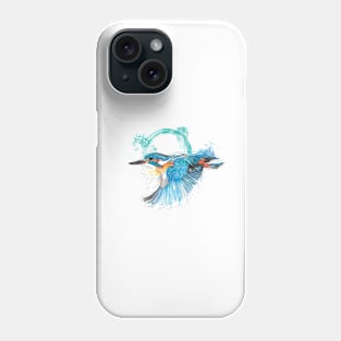 Kingfisher in Flight Phone Case