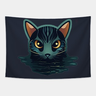 Loch Ness Kitten Kryptid Kitty, Nessie Cat from the Loch Tapestry