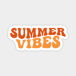 Summer Vibes. Fun Summer, Beach, Sand, Surf Quote. Magnet