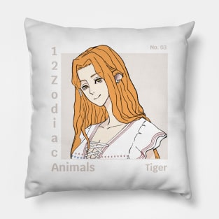 tiger - 12 zodiac animals Pillow