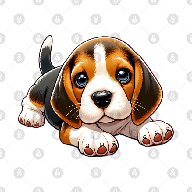 Relaxing Beagle Pup by UnleashedCreationz
