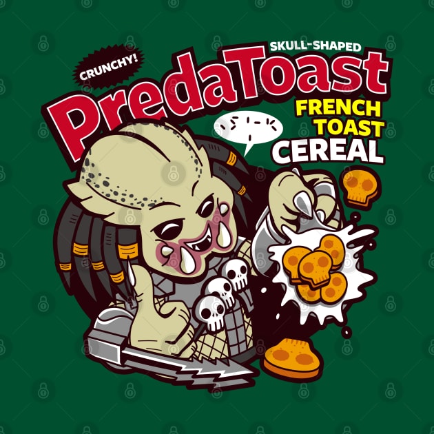 Funny Retro 80's Sci-fi Alien Villain Kawaii Breakfast Cereal by BoggsNicolas