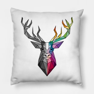 Polygon deer Pillow