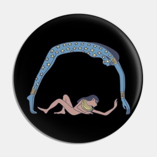 Geb and Nut - Egyptian Deities - Night and Earth Pin