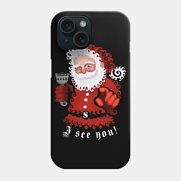 Santa Phone Case by ArtForge