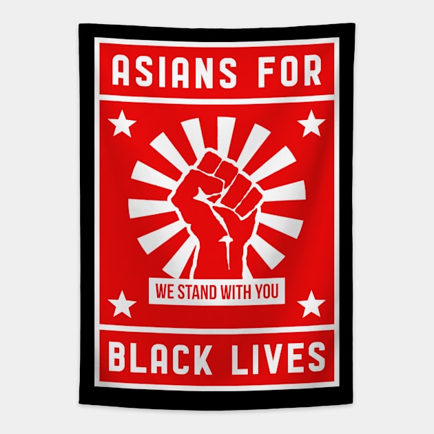 Asians For Black Lives Tapestry by NotoriousMedia