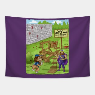 Minnesota Vikings Fans - Kings of the North vs Curious Kitties Tapestry