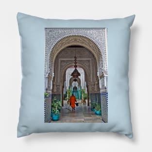 Morocco. Casablanca. City Hall. Cleaning time. Pillow