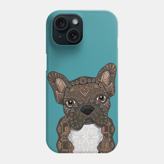 Brindle Frenchie Phone Case by ArtLovePassion