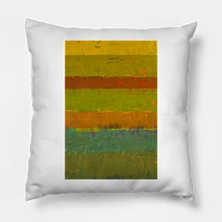 Teal and Chartreuse Layers Pillow