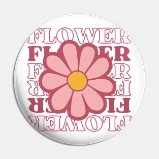 Pink Blossom Delight: Playful Flower Pin