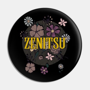 Aesthetic Proud Name Zenitsu Flowers Anime Retro Styles Pin