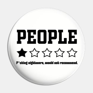 People, One Star Pin