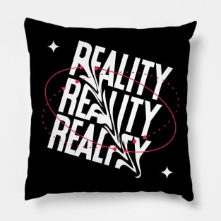 Simple Reality Typography Pillow