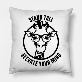 Stand Tall As a Smart Giraffe Pillow