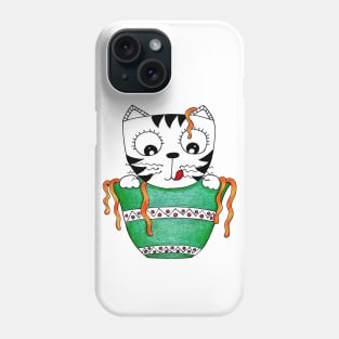 Yuna the Noodle Cat | A Delicious Dive Phone Case