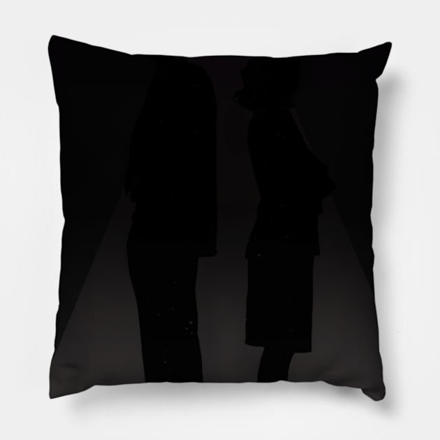 The x files minimalist artwork Pillow by retromegahero