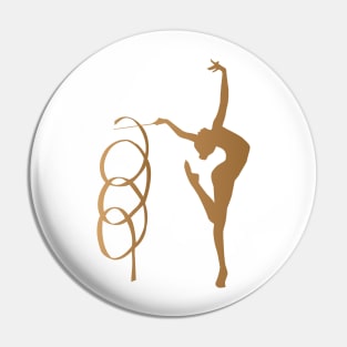 Rhythmic Gymnast with Ribbon Pin