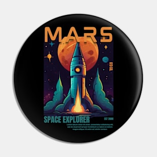 Mars - Space Explorer Pin