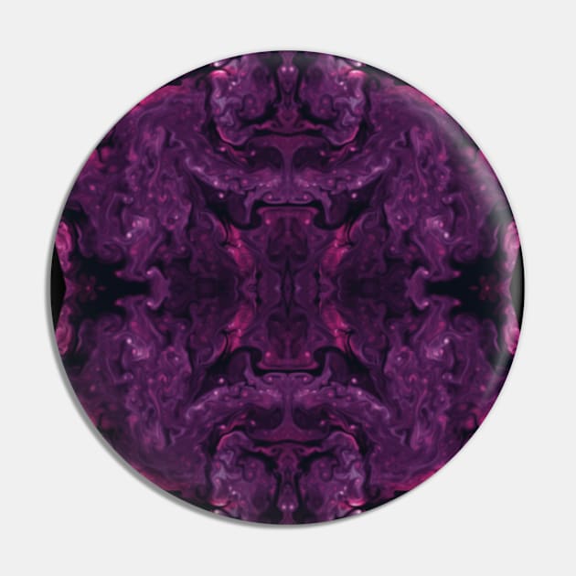 Pink/Purple/Black Ink Blot Pin by Designs_by_KC