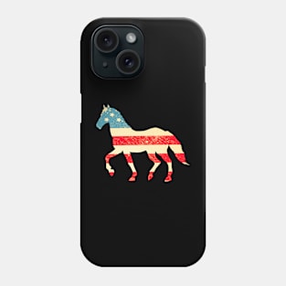 American Flag Horse Phone Case