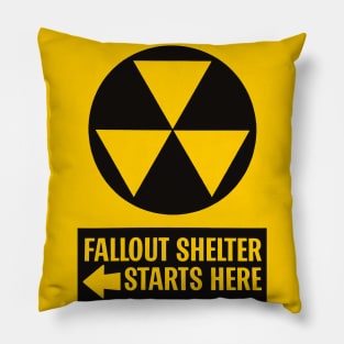 Fallout Shelter Starts Here Pillow