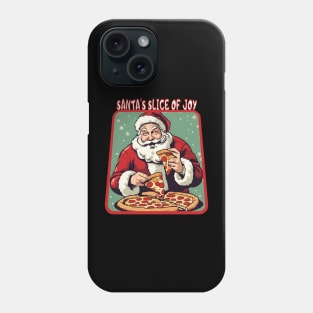 Santa Claus eat pizza Phone Case