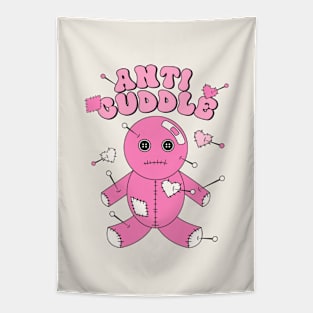 Anti Cuddle Bear Pink Love Tapestry