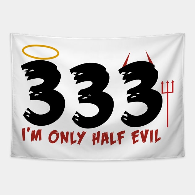 Only Half Evil Tapestry by MCALTees