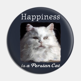 Happiness is a Cat Cat - Cute Cat Love Pin