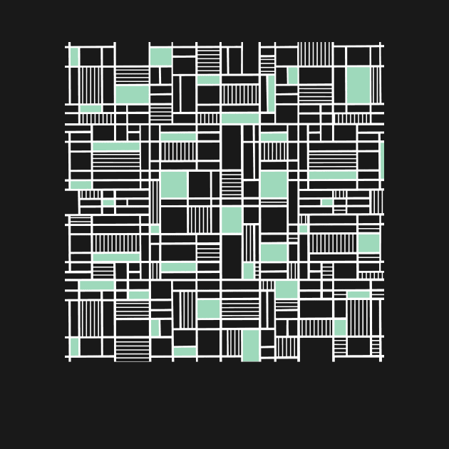 Map Lines Mint Green B by ProjectM