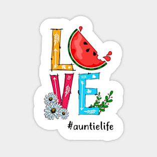 Love Auntie Life Tropical Fruit Watermelon Magnet