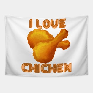 I LOVE CHICKEN , COOL Tapestry