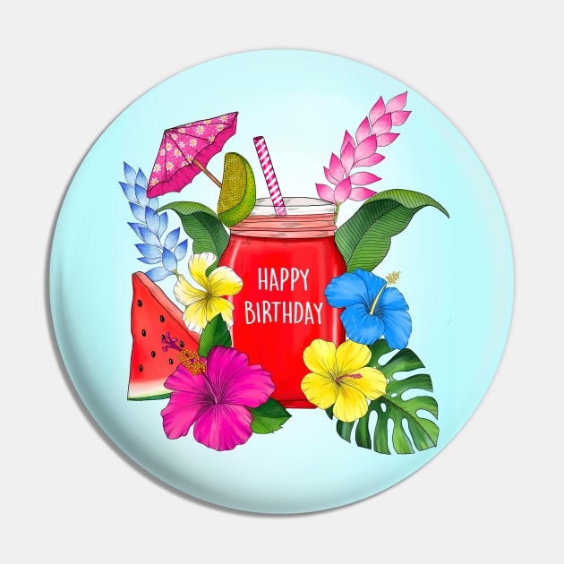 TROPICAL BIRTHDAY COCKTAIL Pin by Poppy and Mabel