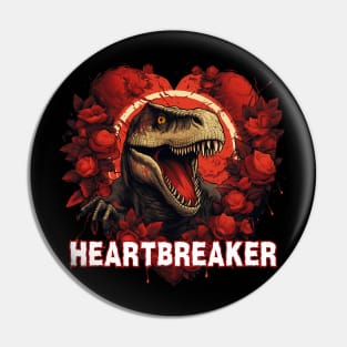 Dinosaur valentines day for men and women  Dino heart Pin