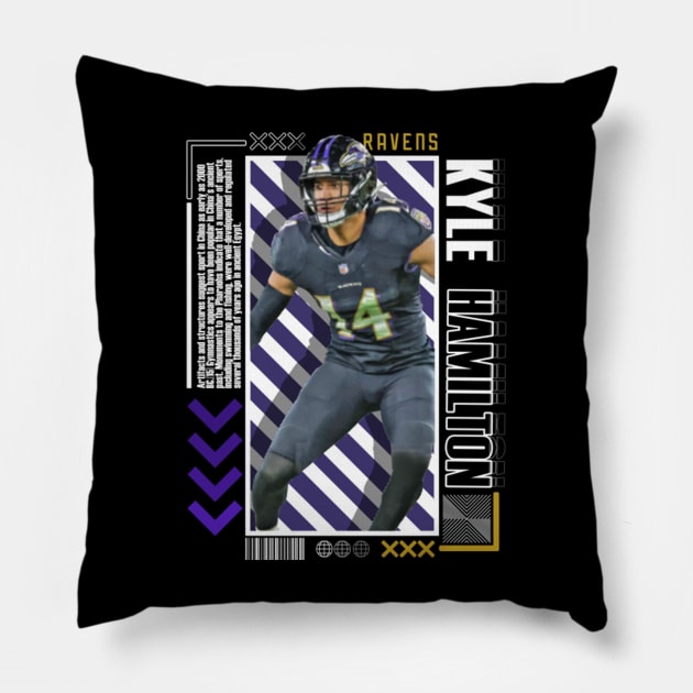 Kyle Hamilton Paper Poster Version 10 Pillow by art.Hamdan