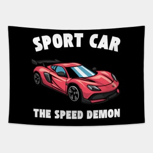 Sport Car The Speed Demon Tapestry