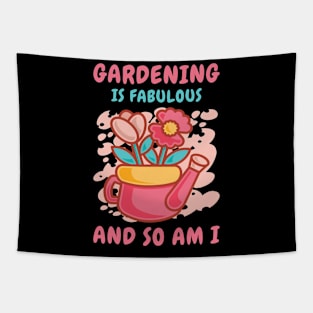 Fabulous Gardening Florist Botany Planting Flowers Tapestry