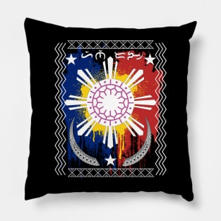Philippine Flag Sun / Baybayin word Hinirang (Appointed/Chosen) Pillow