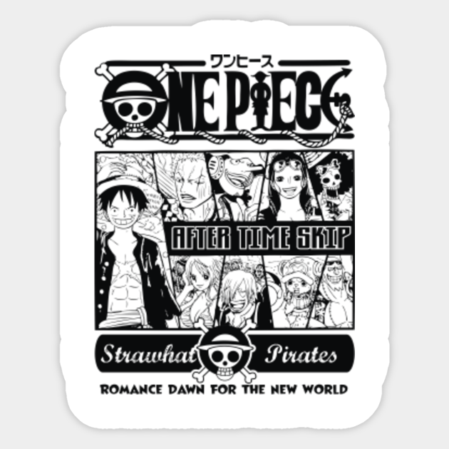 One Piece 2 After Time Skip One Piece Sticker Teepublic