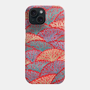 Corals - shimmering underwater pattern Phone Case