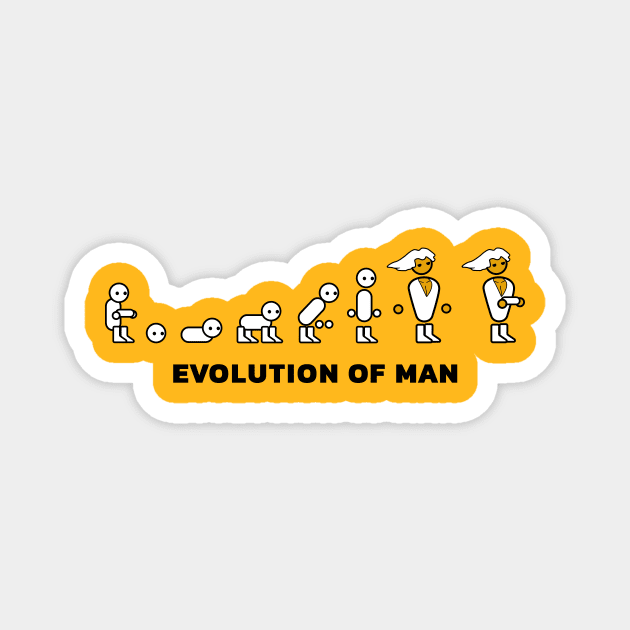 EVOLUTION OF MAN Magnet by DerKuro