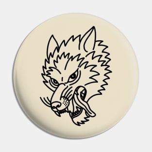 Wolf Tattoo Pin