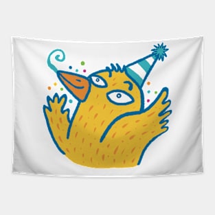 Joyful Celebration - Party Bird Art Print Tapestry