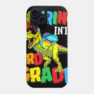 Roaring Into 3rd Grade Dinosaur Back To School Phone Case