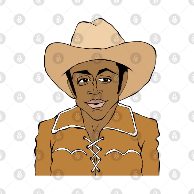 CLEAVON LITTLE BLAZING SADDLES FAN ART!! by cartoonistguy