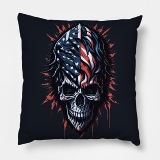 American Skull Pillow