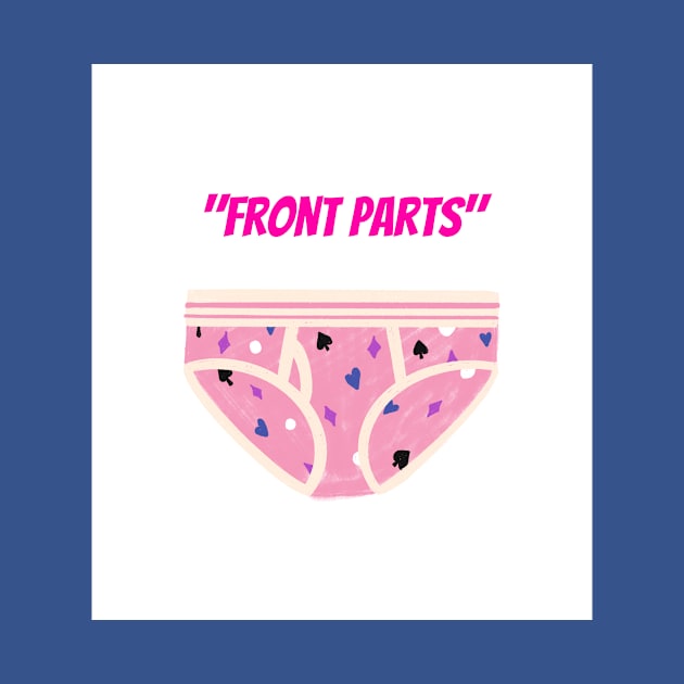 RWQ "Front Parts" underwear alternative design by ReallyWeirdQuestionPodcast