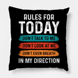 Rules for today: don’t talk to me, don’t look at me, don’t even breath in my direction Pillow